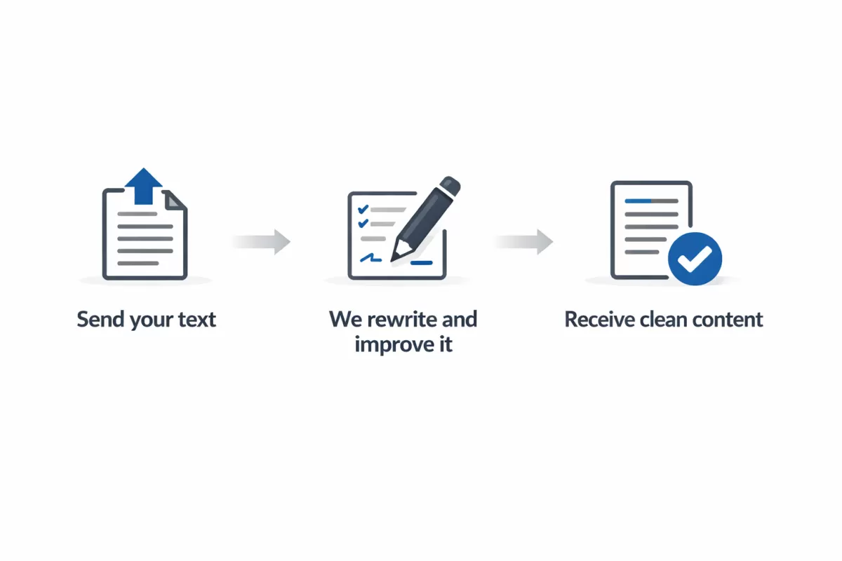 إعادة كتابة النصوص بطريقة جديدة