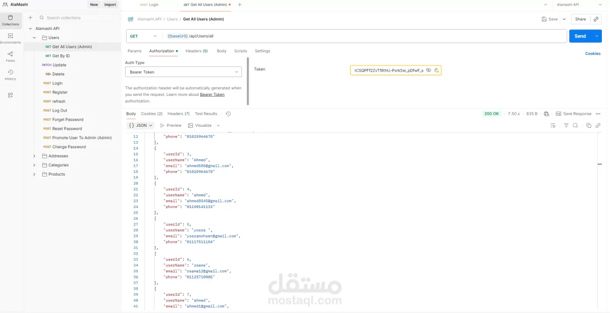 سأقوم بتطوير Web API احترافية باستخدام C# وSQL Server