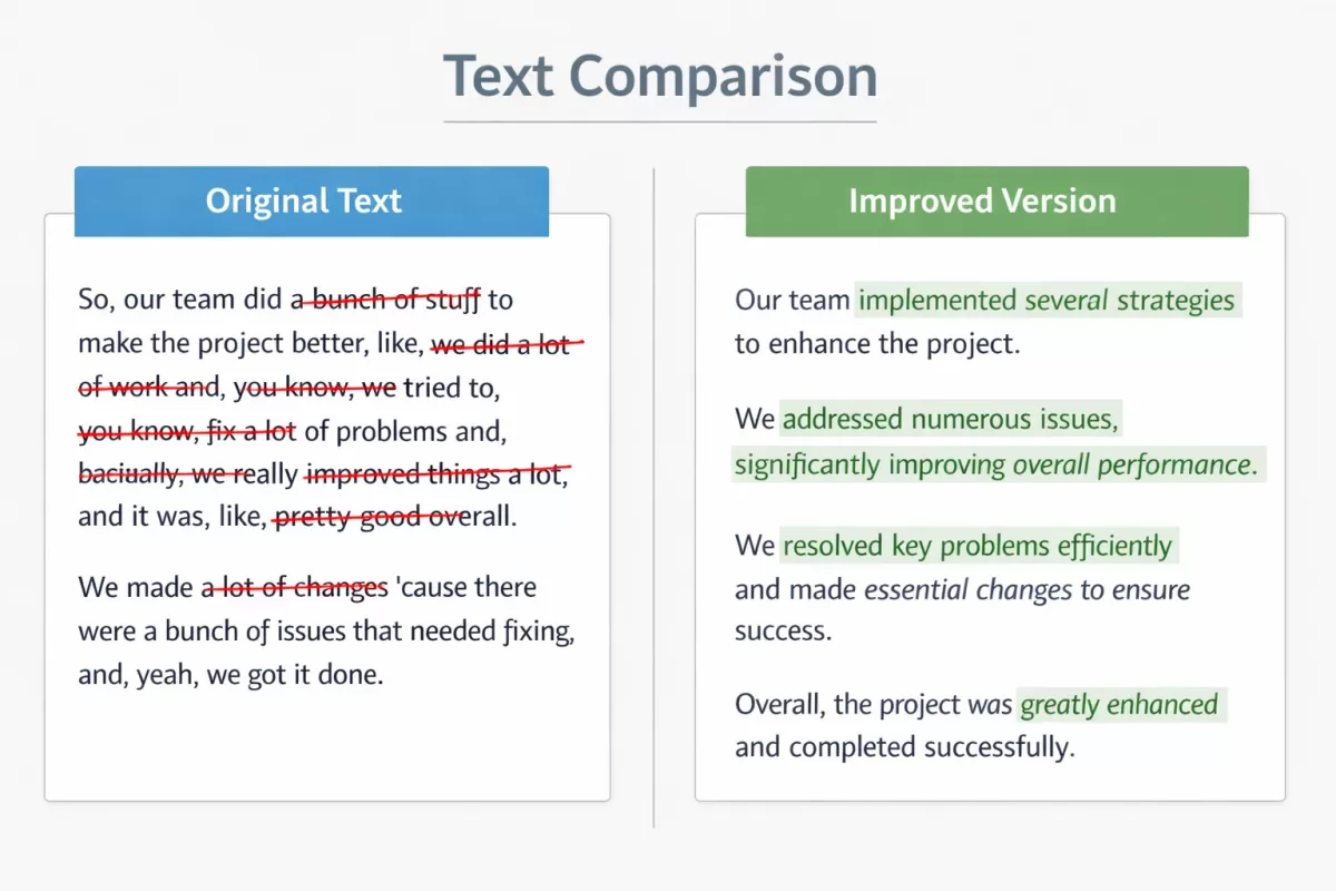 إعادة كتابة النصوص بطريقة جديدة