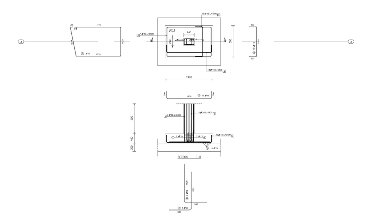 تصميم لوحات شوب دروينج  تسليح حديد للعناصر الانشائيه باستخدام برنامج الASD 