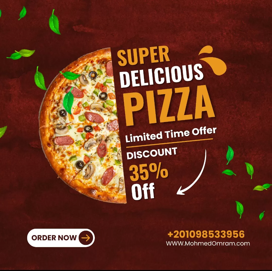 تصميم سوشيال ميديا للمطاعم بجودة عالية