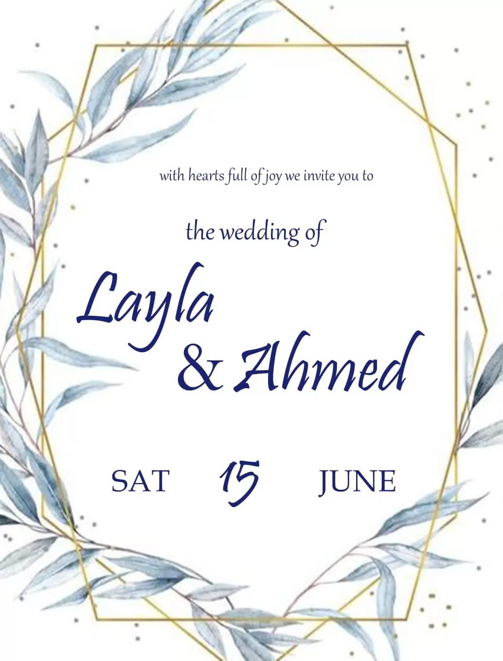 أقدم لك تصميم دعوة زفاف احترافية تعكس ذوقك الخاص وتضيف لمسة مميزة ليومك المهم