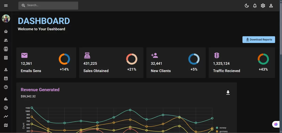 Professional Dashboard / Admin Panel Service