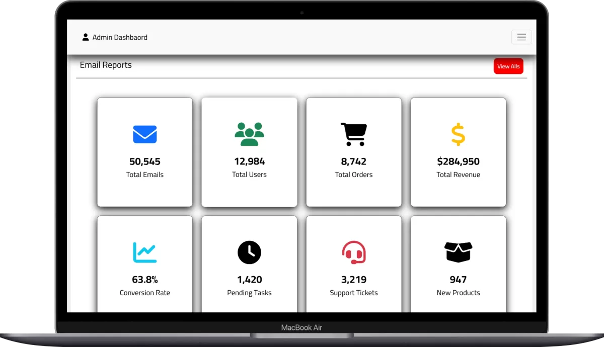 موقع Frontend كامل ومتجاوب