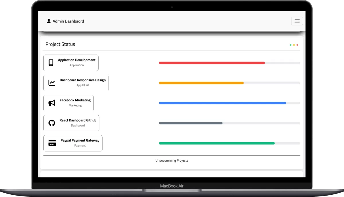 موقع Frontend كامل ومتجاوب