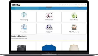 Topico – نظام تجارة إلكترونية عصري