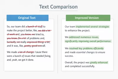 إعادة كتابة النصوص بطريقة جديدة