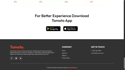Tomato – Food Ordering Web App