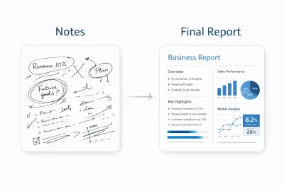 إنشاء تقارير وبحوث أعمال