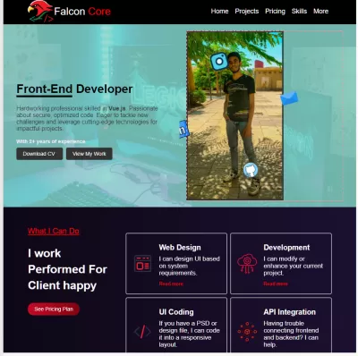أُصمم لك واجهة موقع حديثة باستخدام Vue.js و Tailwind CSS