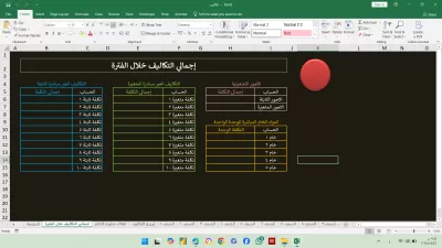 اقدم لك برنامج حساب تكاليف صناعية متكامل على Excel