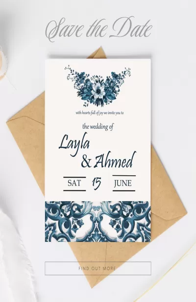 أقدم لك تصميم دعوة زفاف احترافية تعكس ذوقك الخاص وتضيف لمسة مميزة ليومك المهم