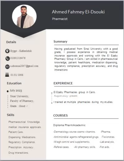 كتابة وتصميم سيرة ذاتية (CV) احترافية باللغتين ومتوافقة مع أنظمة الفرز (ATS)