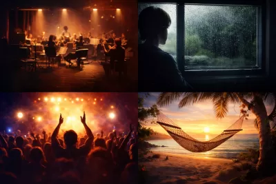 I will produce music for you based on your mood.