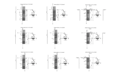تصميم لوحات شوب دروينج  تسليح حديد للعناصر الانشائيه باستخدام برنامج الASD 