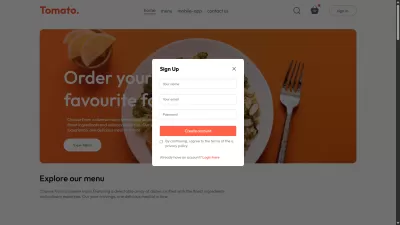 Tomato – Food Ordering Web App