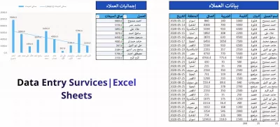 أنا سوف أقوم بإدخال البيانات على Excel و Word بدقة وسرعة وإحترافية عالية 