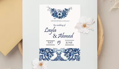 أقدم لك تصميم دعوة زفاف احترافية تعكس ذوقك الخاص وتضيف لمسة مميزة ليومك المهم