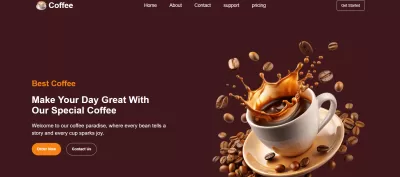 بناء واجهة موقع احترافية وعصرية باستخدام React و Tailwind CSS.