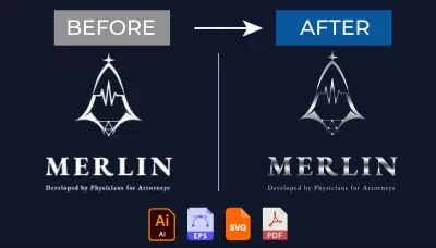 إعادة رسم الشعار logo وتحويله فيكتور عالى الجودة