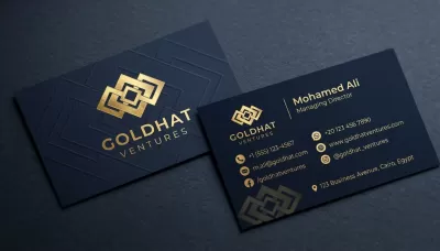 تصميم كارت شخصي أو كارت عمل Business Card احترافي وفخم