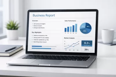 إنشاء تقارير وبحوث أعمال