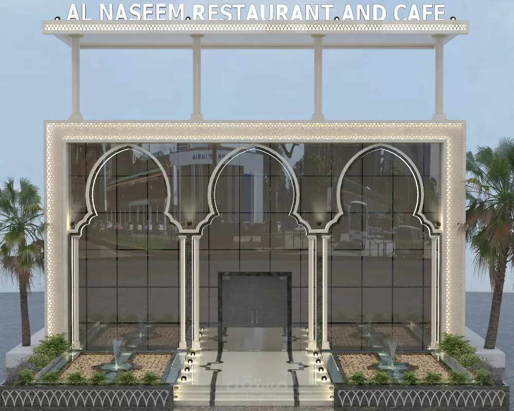 تصميم واجهة مطعم لحم و مرخ - النسيم - مكة المكرمة - السعودية