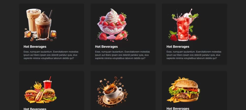landing page (coffee shop)