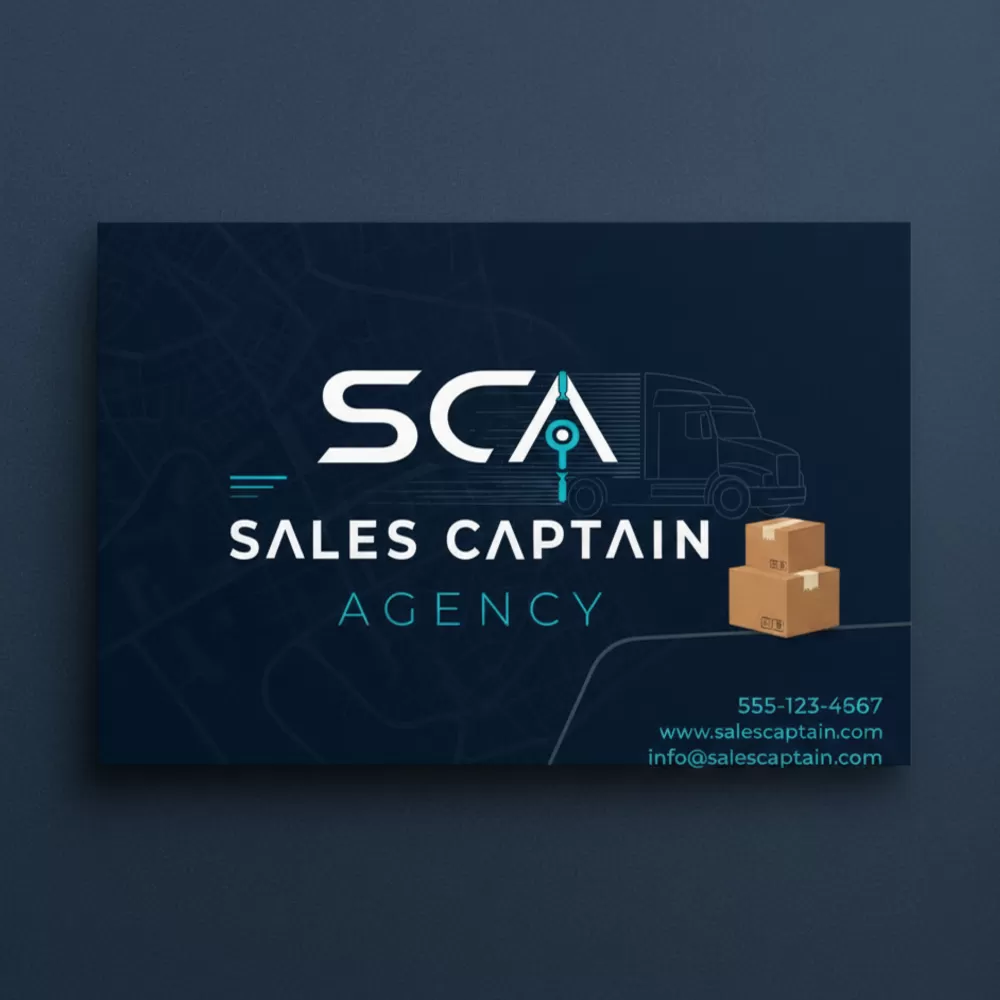 تصميم شعار وهوية وكالة Sales Captain Agency (SCA)