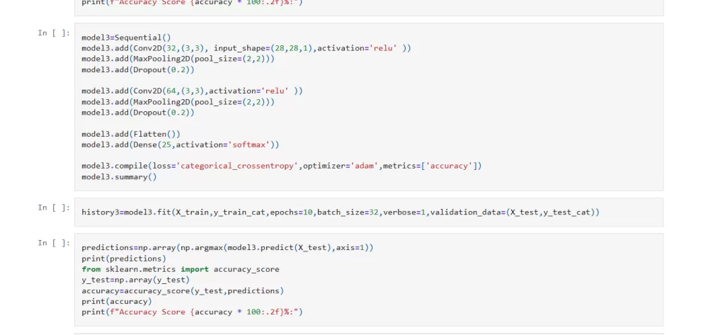قراءه صور الحروف بلغه الاشاره او اليد