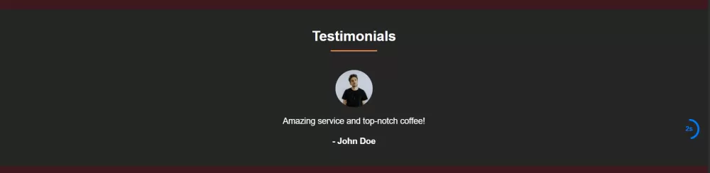 landing page (coffee shop)