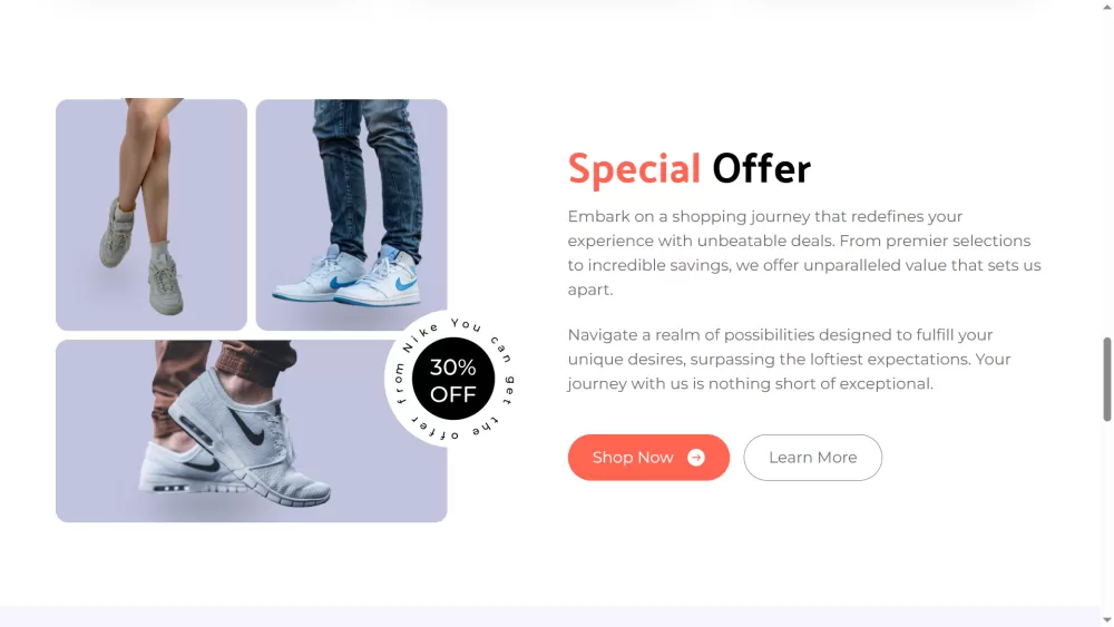 Nike Landing Page