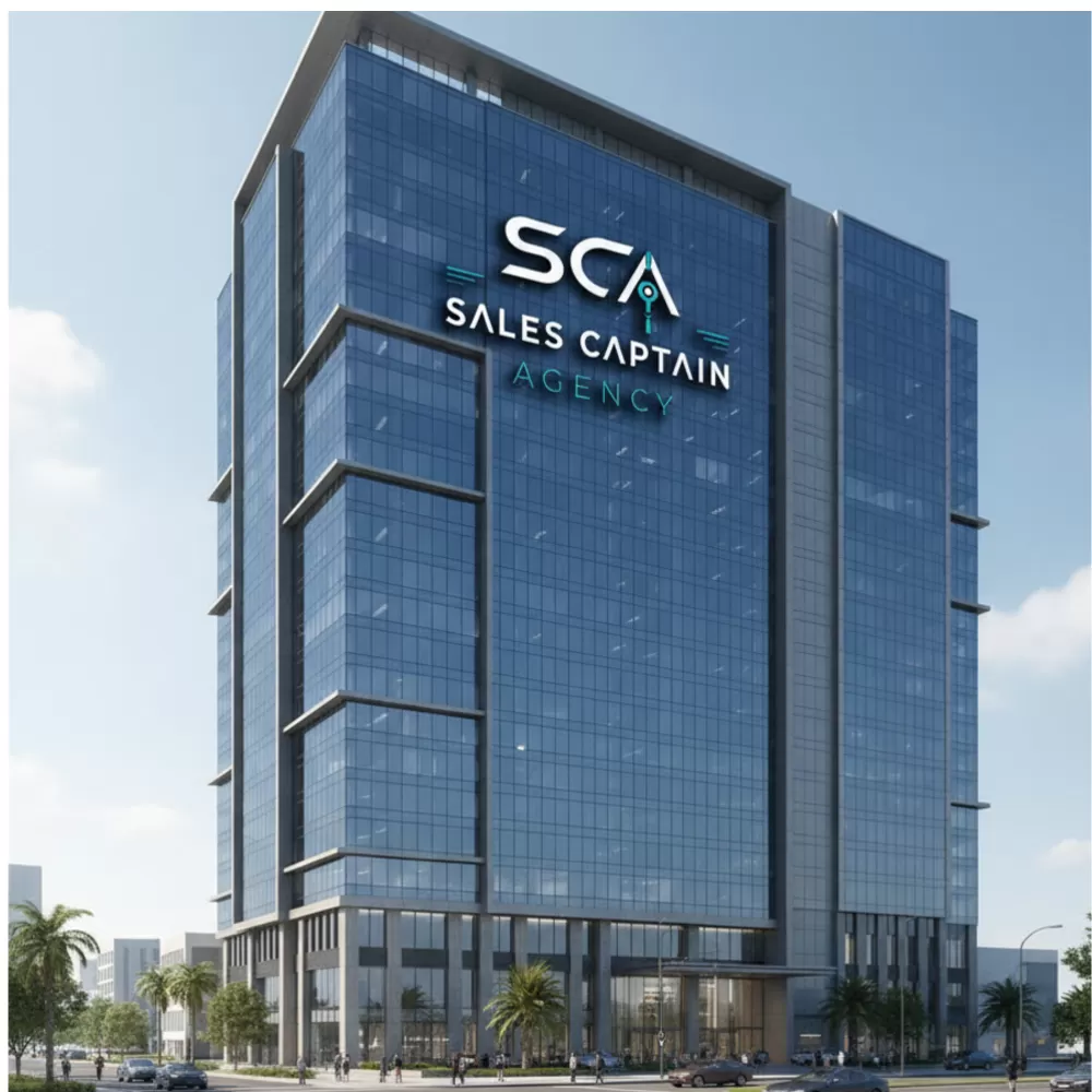 تصميم شعار وهوية وكالة Sales Captain Agency (SCA)
