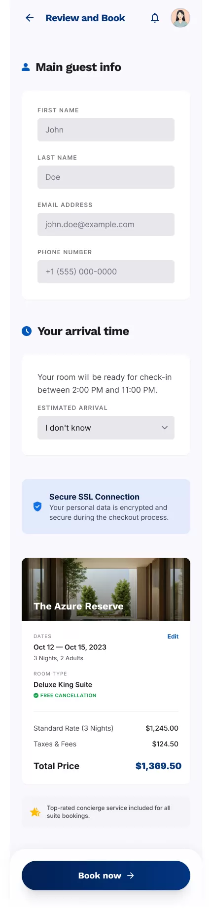 بوكي - تصميم واجهة وتجربة مستخدم لتطبيق حجز فنادق