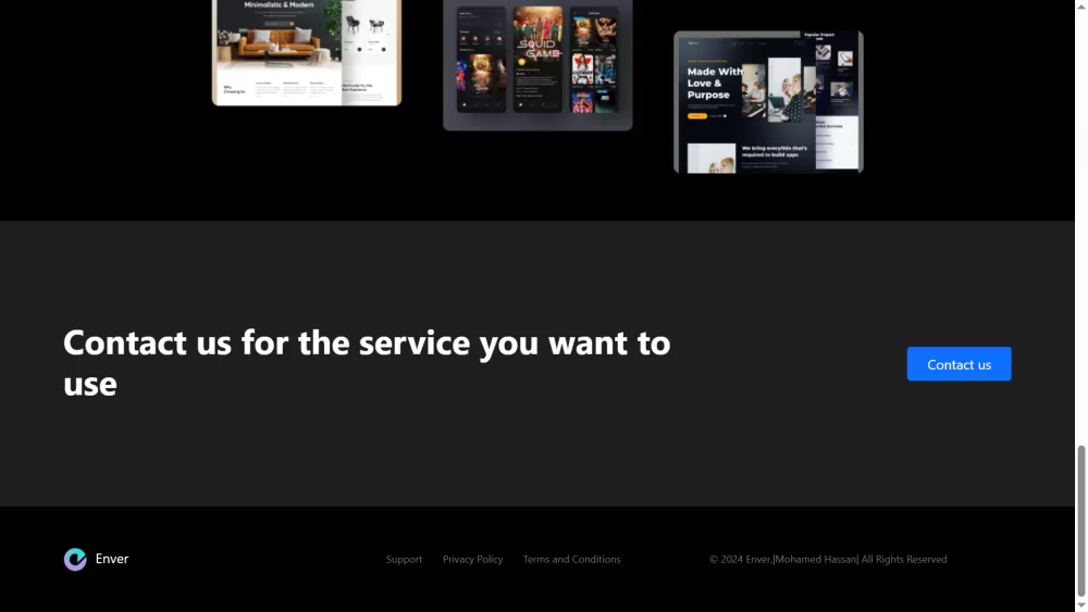 Enver Portfolio | Personal Developer Website