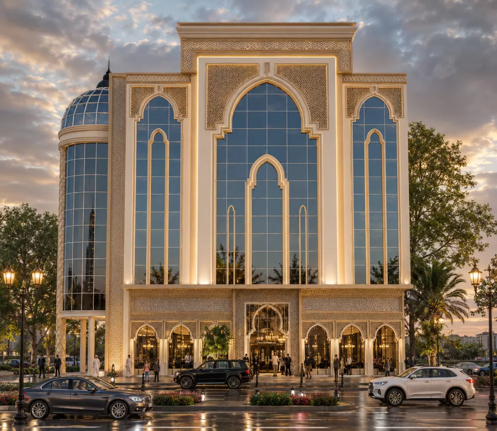 تصميم واجهة فندق - بطحاء قريش - مكة المكرمة - المملكة العربية السعودية