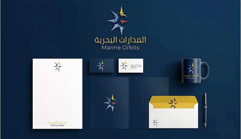 تطوير الشعار وعمل هوية البصرية لشركة "المدارات البحرية" - من التقليدية إلى الاحترافية.
