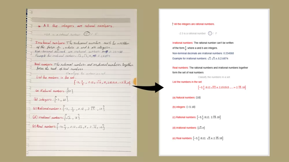 تفريغ صفحة مكتوبة بخط اليد باللغة الانجليزية إلى وورد