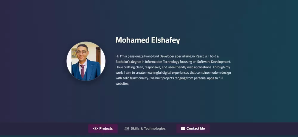 Elshafey Portfolio and dashboard