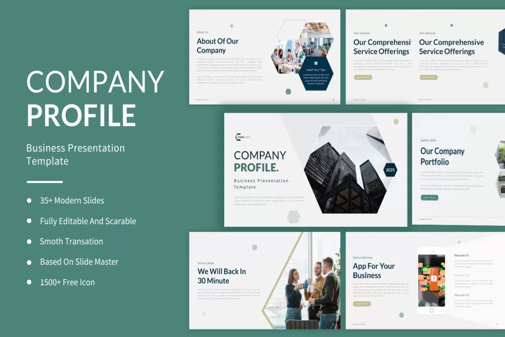 تصميم بورتفوليو وملف تعريفي للشركات (Company Profile Design)
