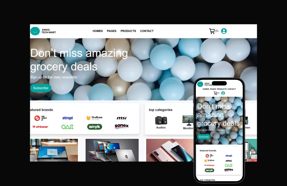 مشروع Swoo – منصة تجارة إلكترونية